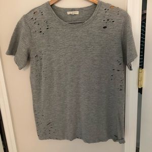 distressed grey tee